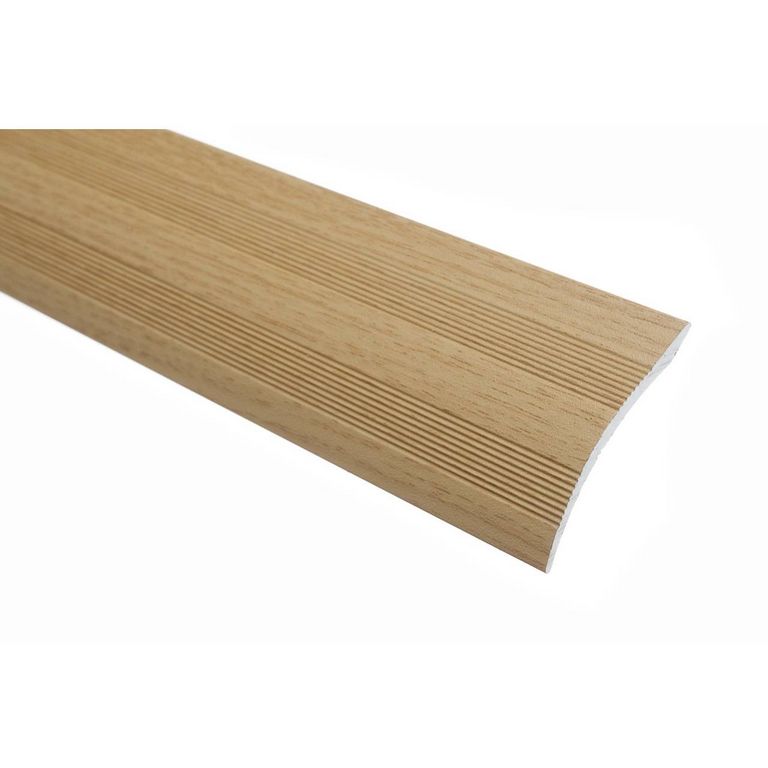Trojan Universal Floor To Floor Coverstrip Aluminium - Natural Oak